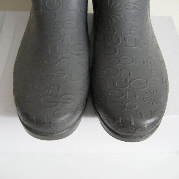 UGG Wilshire Tall Embossed Rainboots #3386, Gray, Size 7 - Picture 6 of 11